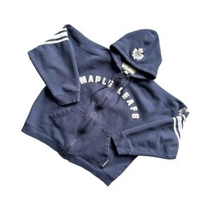 Vintage 90s CCM Toronto Maple Leafs Zip-Up Hoodie